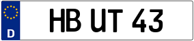 Trailer License Plate